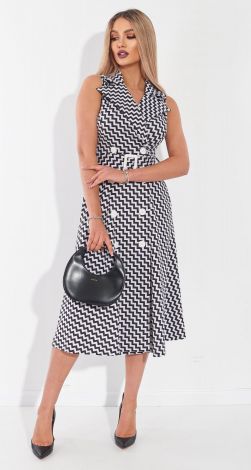 Платье с поясом