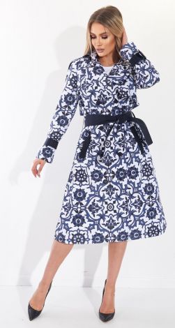 Double-breasted classic trench coat