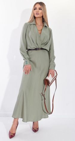 Красивое льняное платье