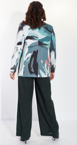 Двобортний піджак з принтом