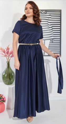 Длинное шелковое платье