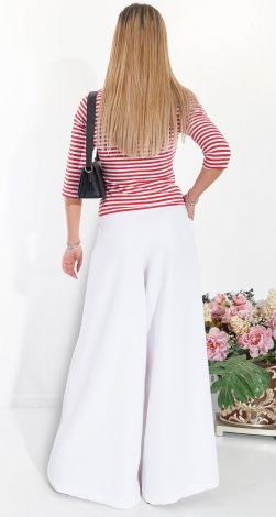 Striped cotton blouse