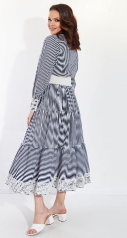 Хлопковое платье в полоску