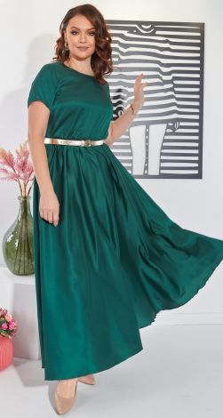 Длинное шелковое платье