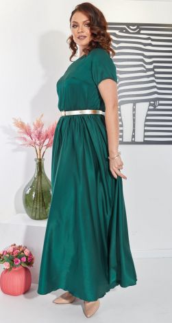 Длинное шелковое платье