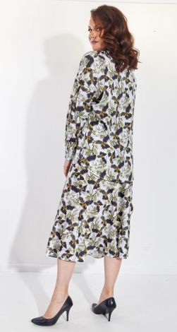 Шовковий костюм із принтованої тканини