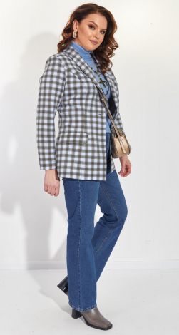 Модный пиджак в клетку