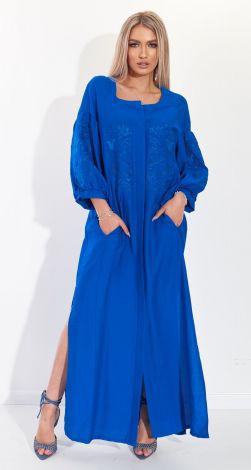 Лляна сукня з вишивкою