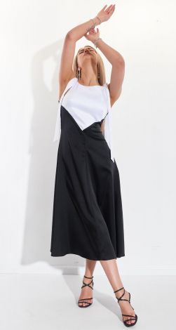 Black and white dress