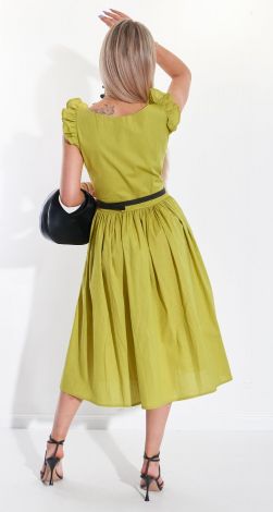 Красивое льняное платье