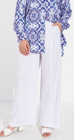 Льняні штани палаццо