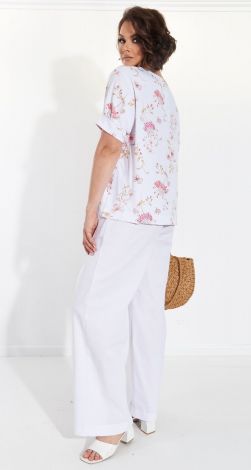 Льняні штани палаццо