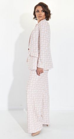 Брючный костюм с принтом