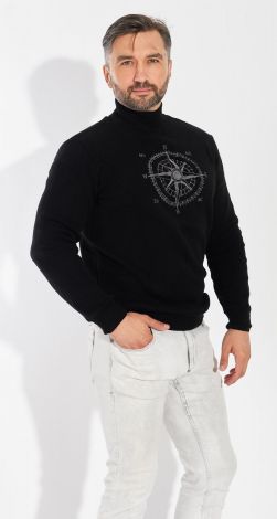 Мужской свитер с вышивкой
