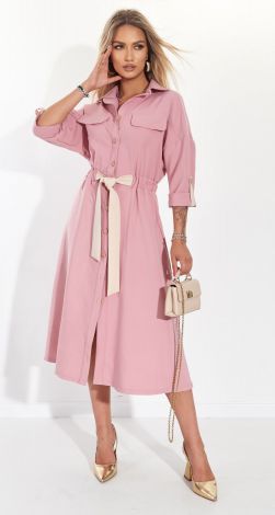 A stylish dress with an interesting cut