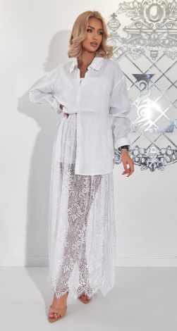 Мереживна спідниця із шортиками