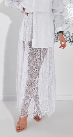 Мереживна спідниця із шортиками