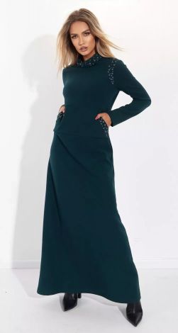 Стильное длинное платье