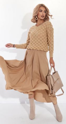 Ажурный свитер