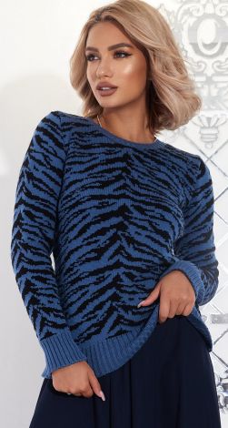 Модный свитер с тигровым узором