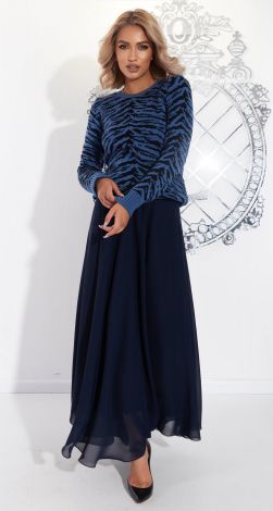 Модный свитер с тигровым узором