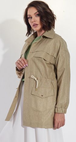 Лляна парка на підкладі