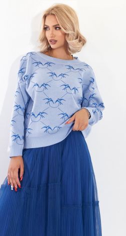 Стильний светр із ластівками