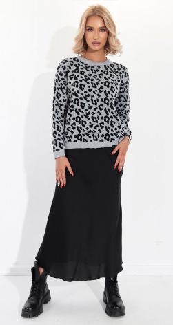 Леопардовый свитер