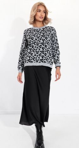 Леопардовый свитер