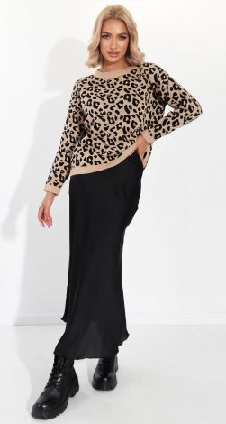 Леопардовый свитер