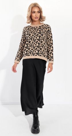 Леопардовый свитер