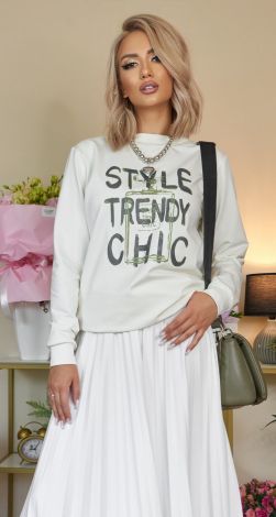 Красивый свитшот с принтом