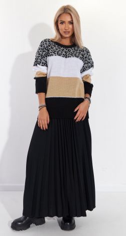 Стильный леопардовый свитер