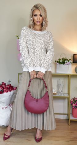 Свитер с леопардовым узором