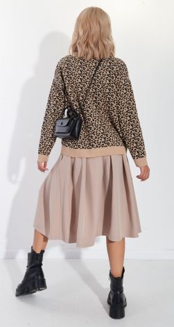 Свитер с леопардовым узором