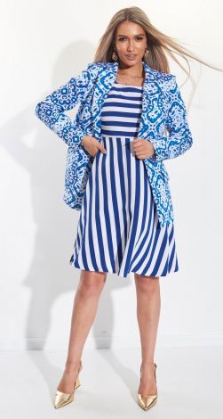 Летнее платье в полоску