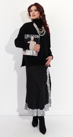 Модный вязанный свитер