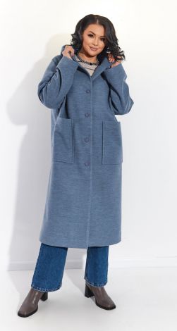 Стильне пальто вільного крою