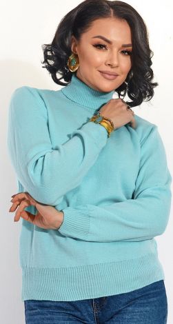Джемпер свободный с высоким горлом