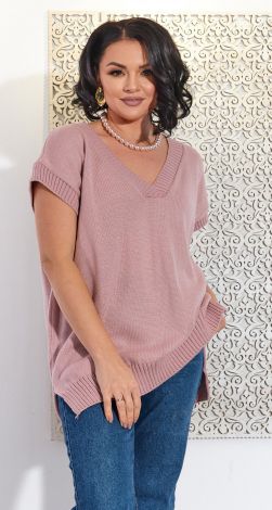 Вязанная жилетка