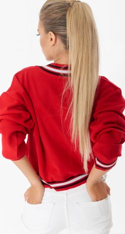 Стильный укороченный свитер