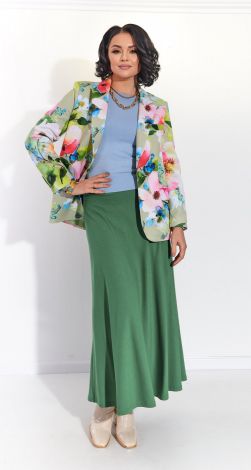 Красива спідниця А-силуету, скроєна по-косій