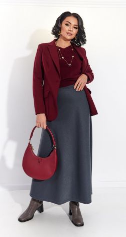 Красива спідниця А-силуету, скроєна по-косій