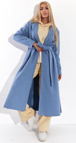 Кашемировое пальто с разрезами