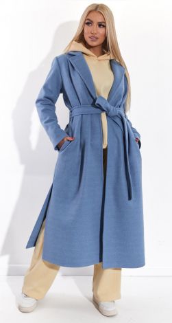 Кашемировое пальто с разрезами