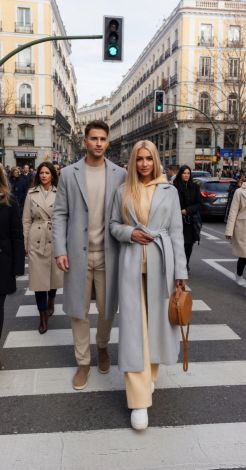 Кашемірове пальто з розрізами