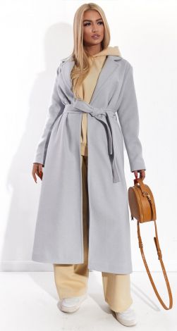 Кашемировое пальто с разрезами