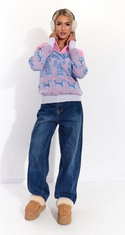 Кофта волки