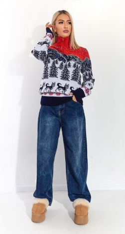 Кофта волки