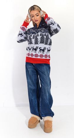 Кофта волки